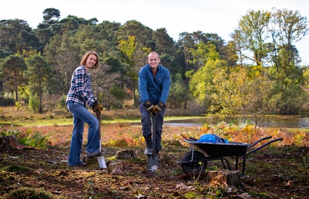 Volunteers bare ground creation