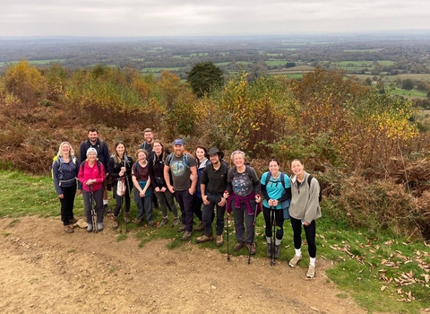 Fundraisers taking part in the Big Wild Walk